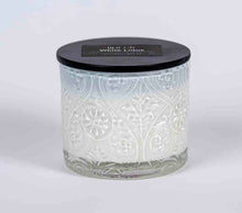 Load image into Gallery viewer, Lily of the Valley Bougie Cut White Glass