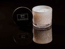 Load image into Gallery viewer, White Rose Bougie Cut Glass white