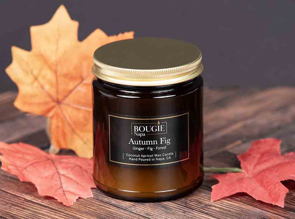 Autumn Fig Bougie Amber Jar