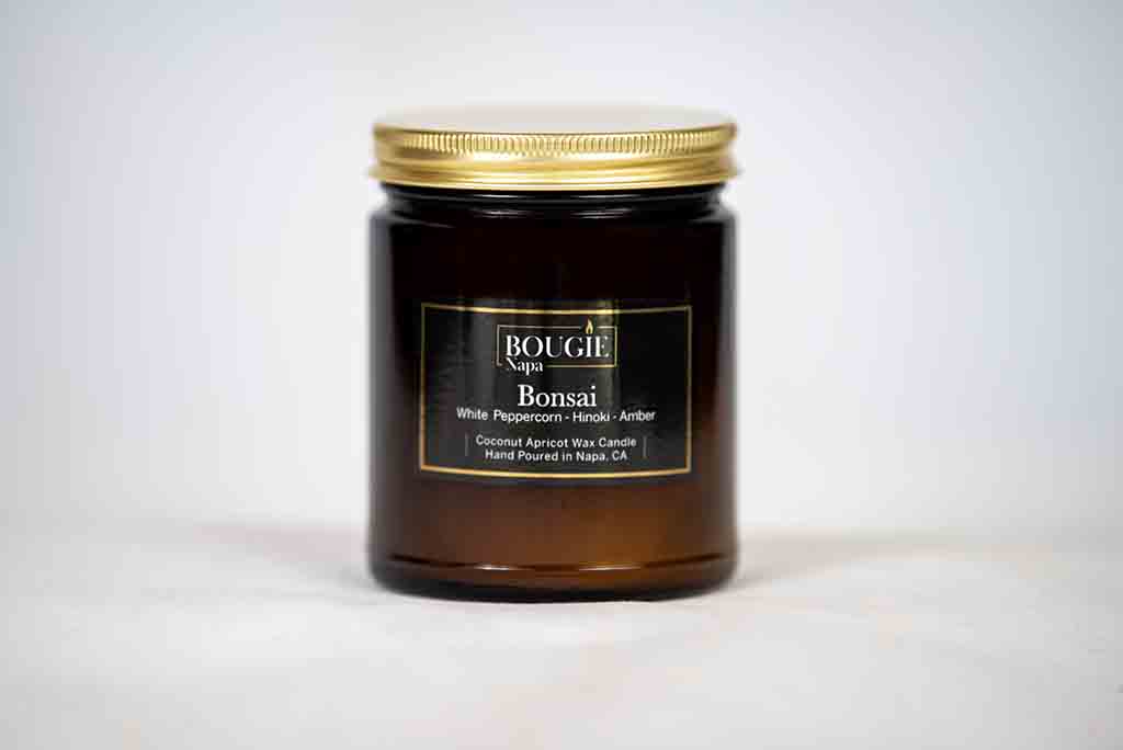 Bonsai Bougie Amber Jar – Bougie Napa