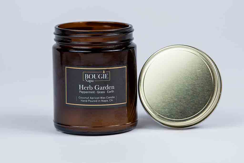 Herb Garden Bougie Amber Jar