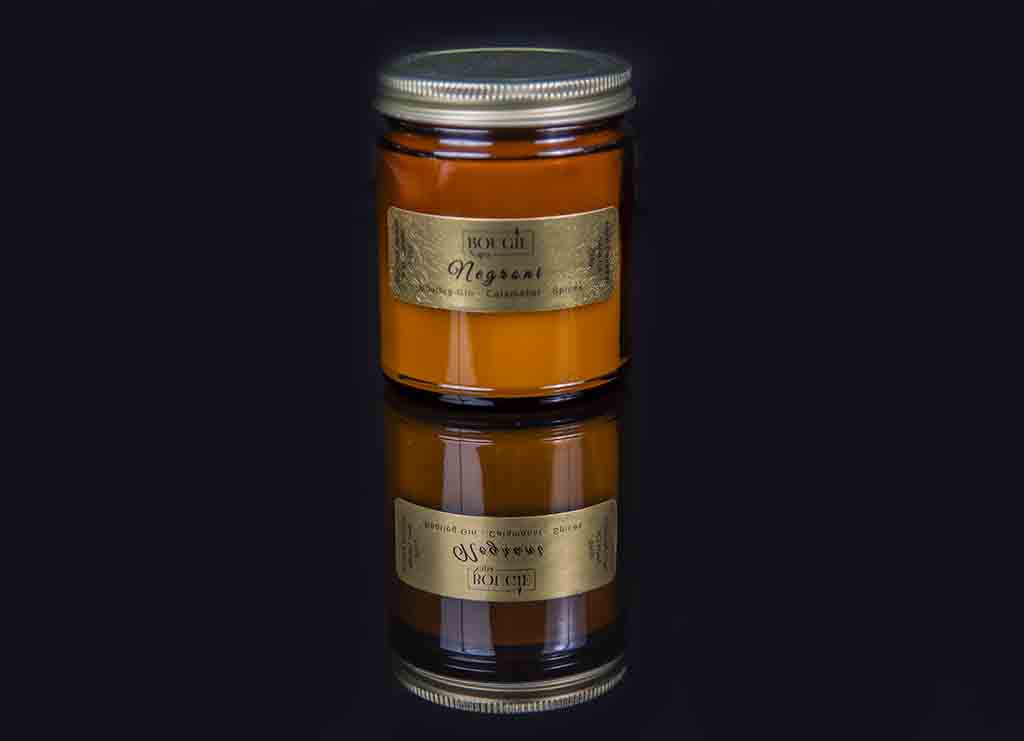 Negroni Bougie Amber Jar